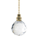 ElekTek Light Pull Chain Acrylic Crystal Ball With 80cm Matching Chain