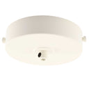 ElekTek Flat Top Ceiling Pendant Rose 100mm Diameter with Strap Bracket and Cord Grip Metallic Finishes Powder Coated Colours