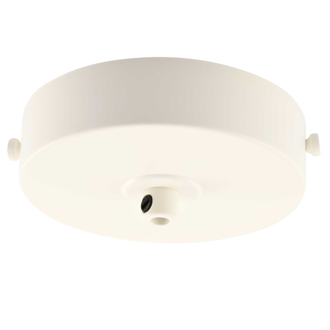 ElekTek Flat Top Ceiling Pendant Rose 100mm Diameter with Strap Bracket and Cord Grip Metallic Finishes Powder Coated Colours 