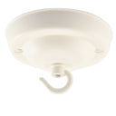 ElekTek 108mm Diameter Ceiling Rose with Hook Metallic Finishes Powder Coated Colours For Light Fittings and Chandeliers