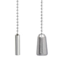 ElekTek Light Pull Chain Chrome Pendant With 80cm Matching Chain Toggle Small Cylinder