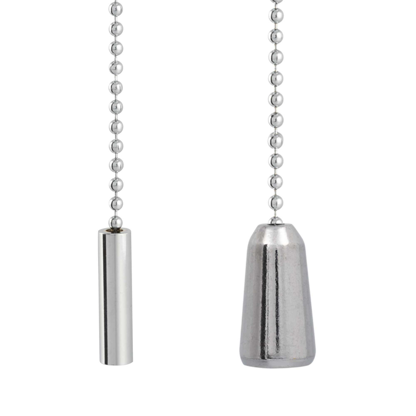 ElekTek Light Pull Chain Chrome Pendant With 80cm Matching Chain Toggle Small Cylinder Small Cylinder